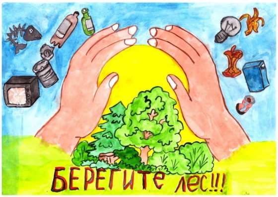 Рисунок на тему бережного отношения к природе
