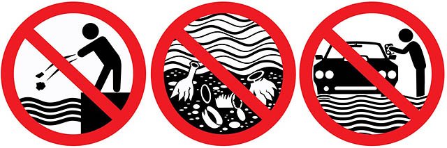 Кинешь в речку не. Знак не загрязнять воду. Запрещающие знаки загрязнения воды. Не мусорить в водоемы. Знак запрещающий мусорить в воде.
