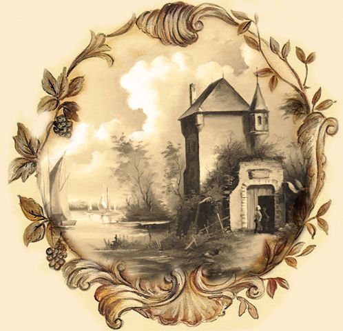 Старинные пейзажи в рамках