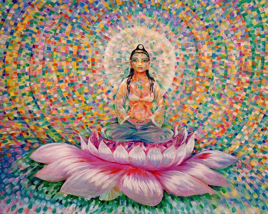 Цветок йогов. Сахасрара Будда. Мандала Будда Бодхисаттва. Шакти батик. Самадхи богиня.