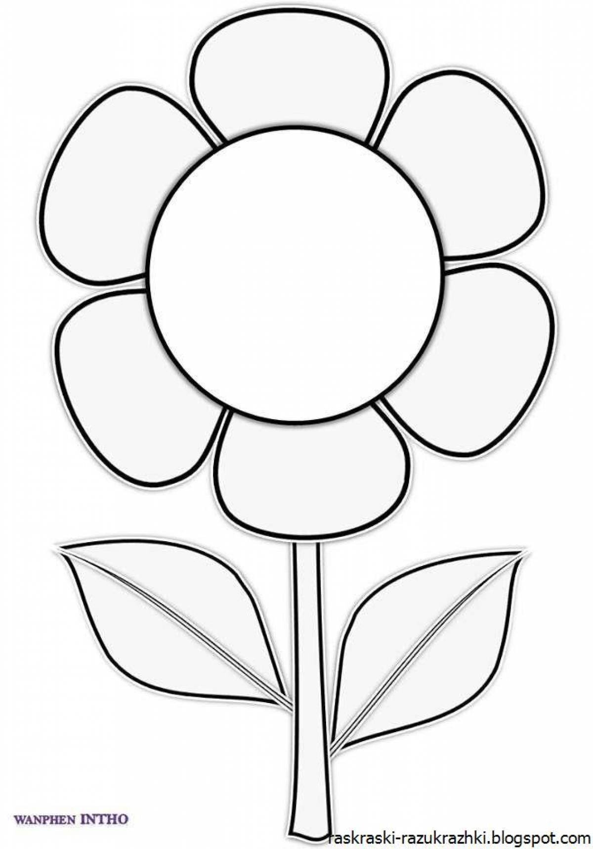 Раскраска для малышей А5, 6 листов Издательство Геодом Раскрась по образцу Цветы