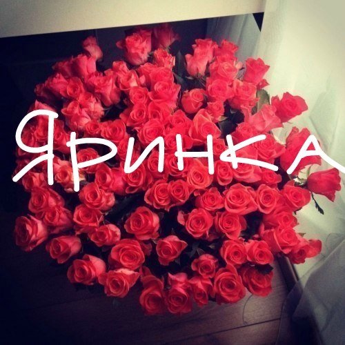 Цветы для Карины открытка