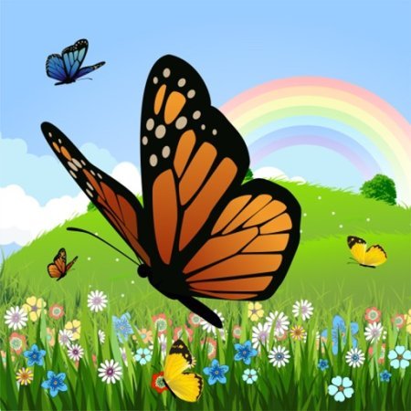 Spring Flowers background vector