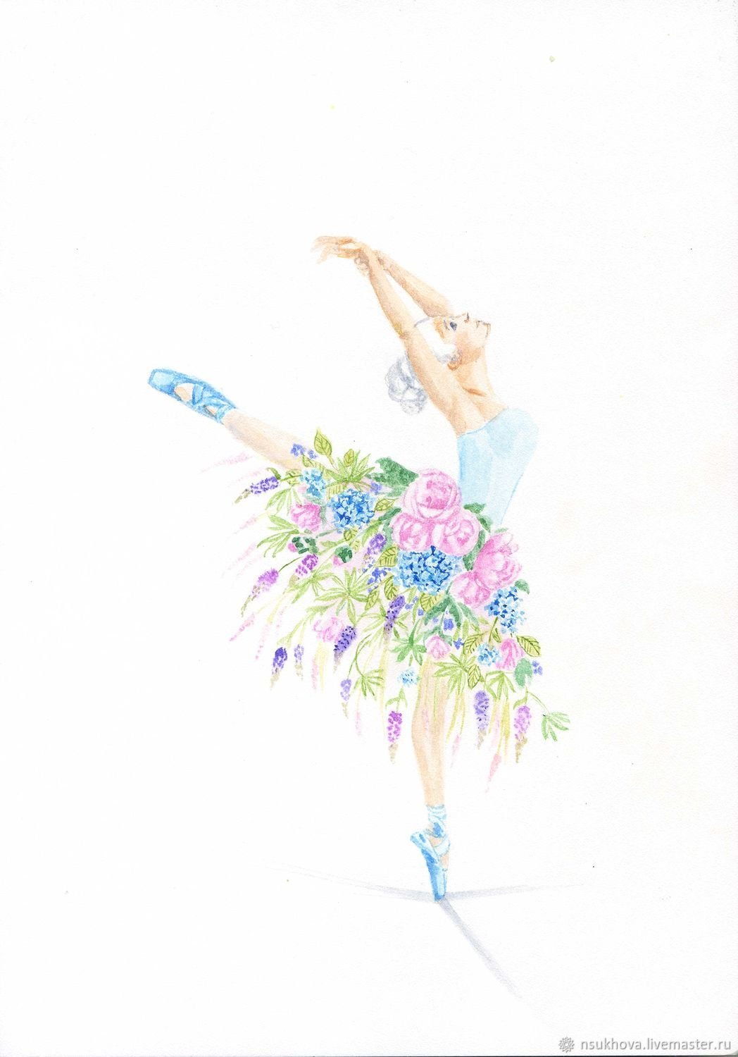 Балерина и цветы — фотосерия о сходстве двух изяществ