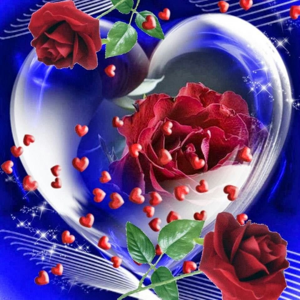 Добрый вечер сердцем. Анимированные сердца и цветы. Анимированные розы и сердца. Красивые цветы и сердце. Мерцающее сердце.