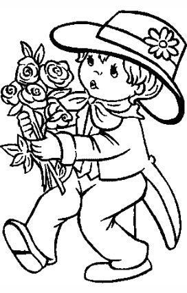 Раскраска с днем рождения бабушка цветочек