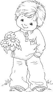 Силуэт воспитатель и дети