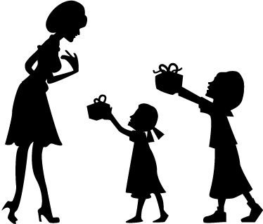 Мальчик и девочка с цветами раскраска