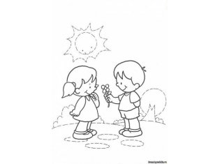 Девочка с шариками раскраска