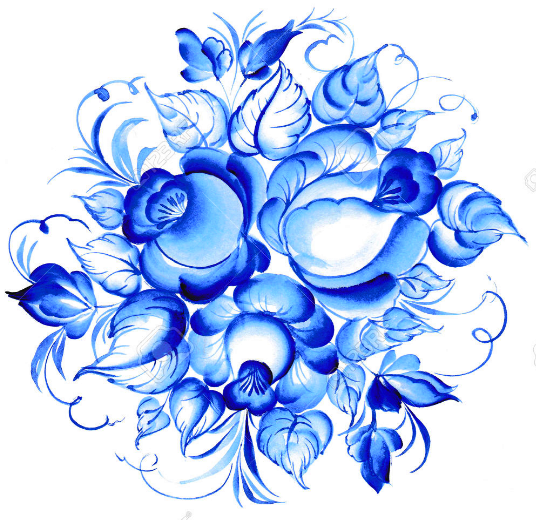 Гжель цветы