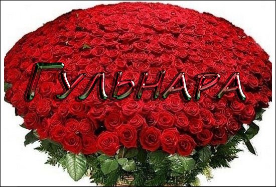 Цветы для имени Гульнара