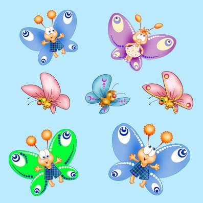 Украшение группы насекомые