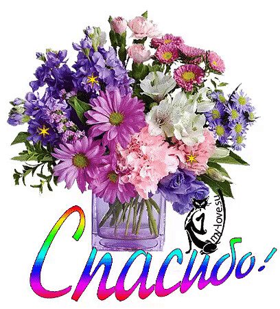 Красивый букет цветов спасибо