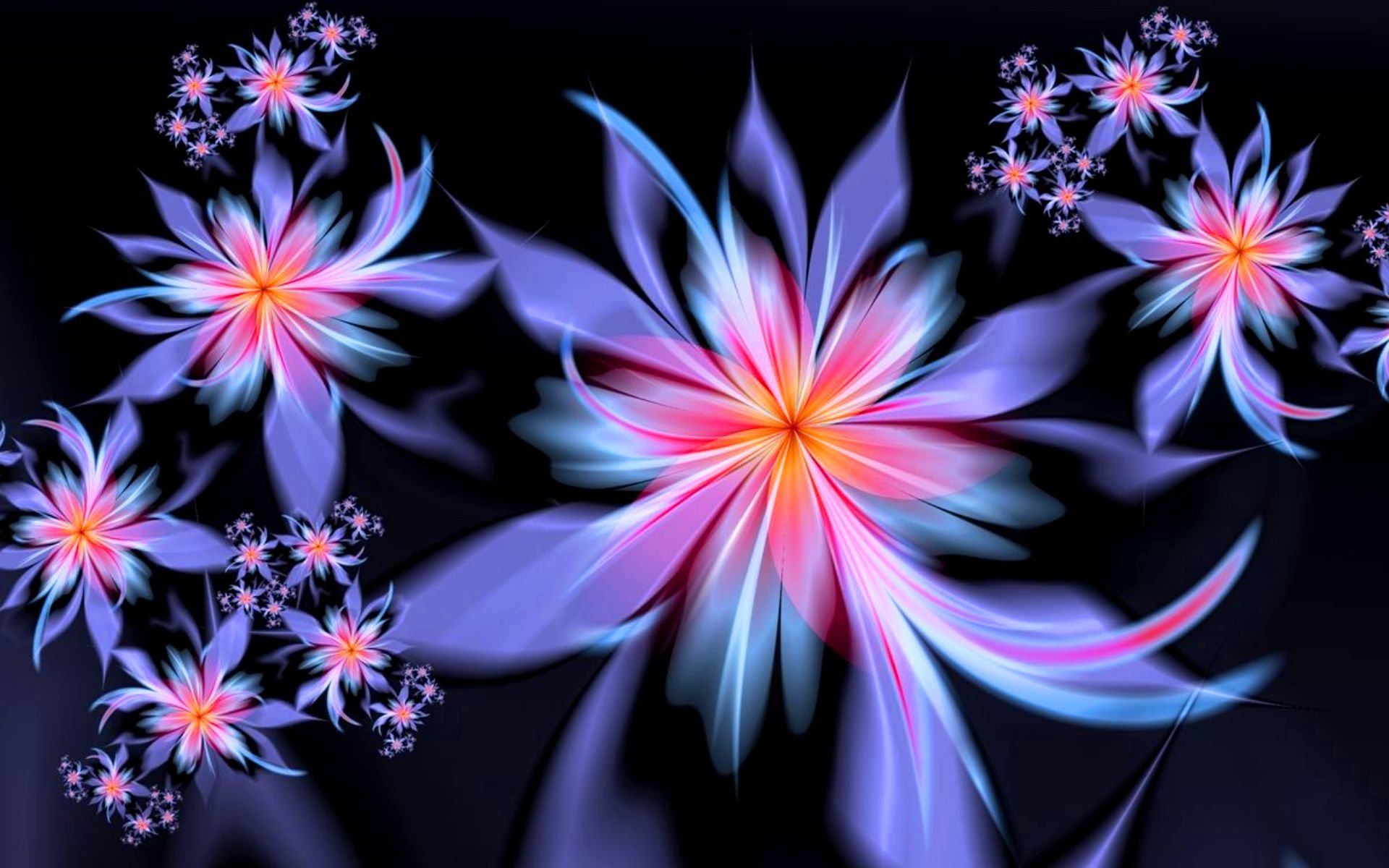 Фон на телефон красивые цветы. Фрактальная Графика цветы 3д. Цветы абстракция. Красивые абстрактные цветы. Цветы фэнтези.