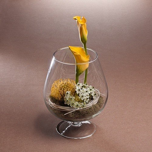 Гелевые свечи с живыми цветами