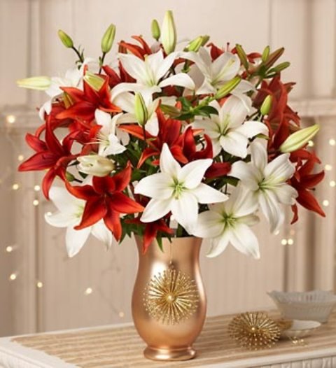 Букет лилий с днем рождения