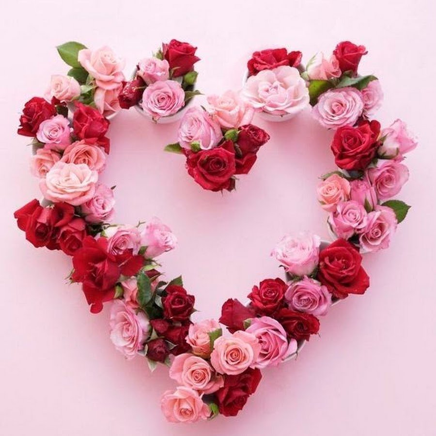 Картинки цветы сердечки красивые (66 фото)