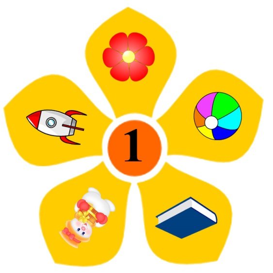 Математический цветок для дошколят