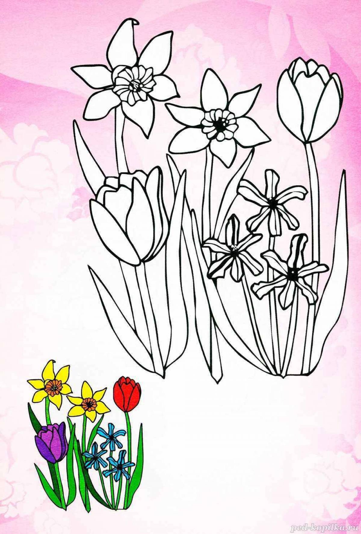 Как нарисовать весенние цветы. Весенние цветы раскраска. Весенние цветы раскраска для детей. Весенние цветы для раскрашивания детям. Цветы. Раскраска для малышей.