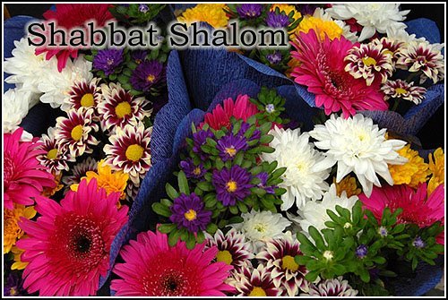 Шаббат Шалом цветы
