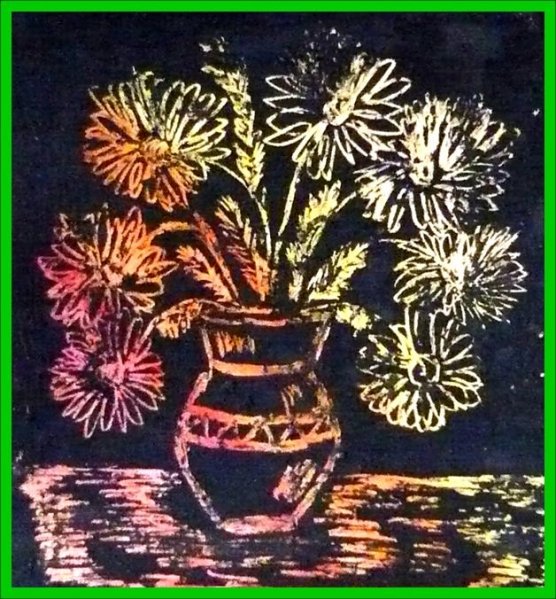 Граттаж в подготовительной группе