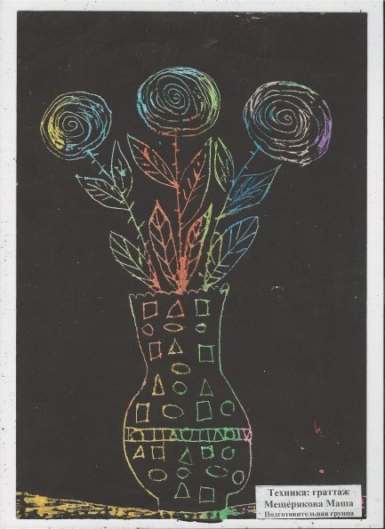 Граттаж нетрадиционная техника рисования