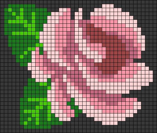 Вышивка крестом незабудки