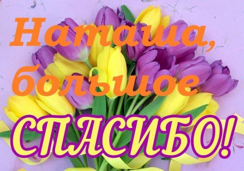 Наташа спасибо большое