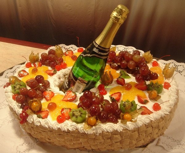 Цветы и шампанское