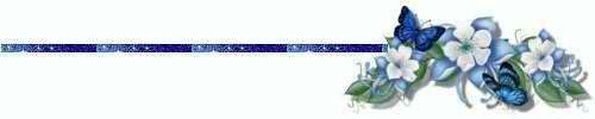Синие цветочки разделители