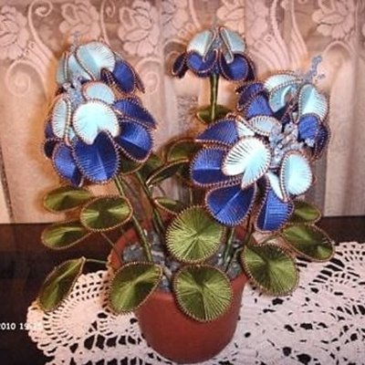 Цветы техника ганутель