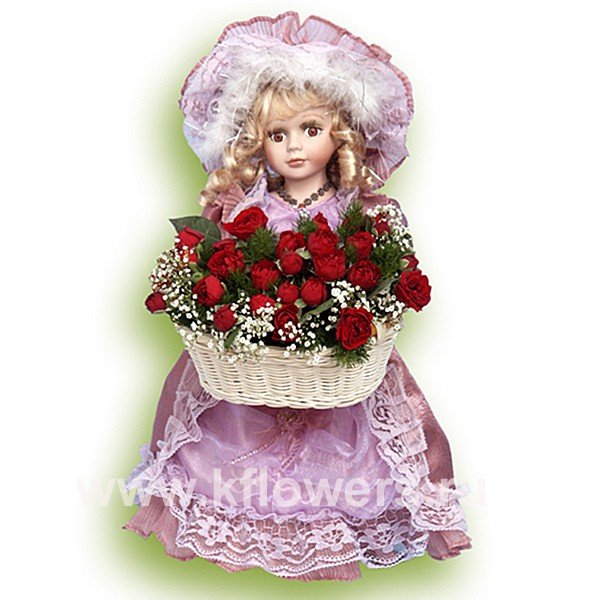Красивые куклы с цветами