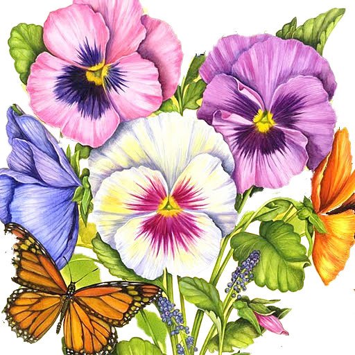 Букет цветов рисунок