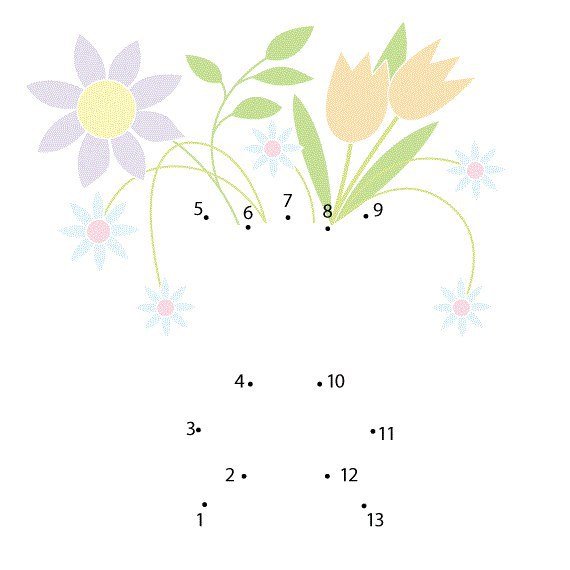 Соединять точки для детей