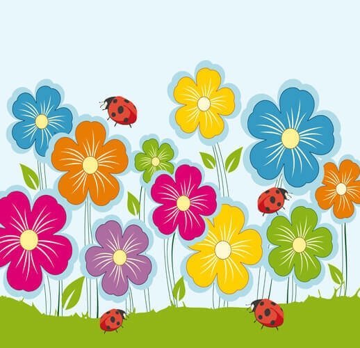 Цветок мультяшный