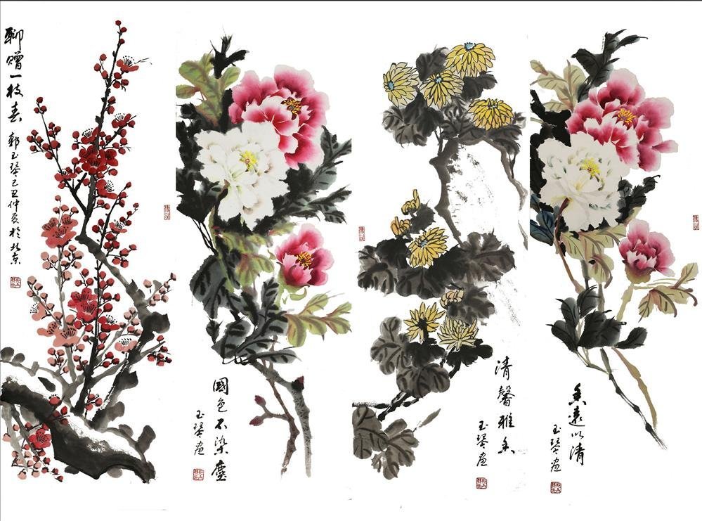 Значение китайских цветов. Китайская живопись цветы. Китайский орнамент. Китайский орнамент цветы. Китайские мотивы.