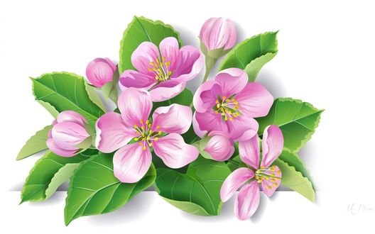 Ветка Сакуры аппликация