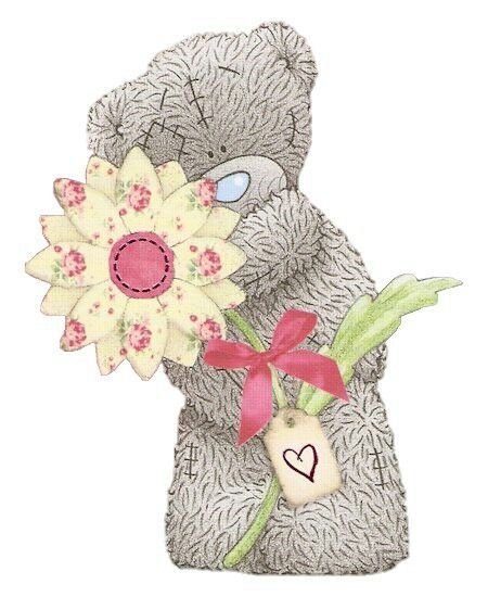 Мишка Тедди с цветочком