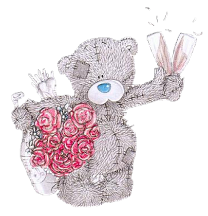 Мишка Тедди с цветами