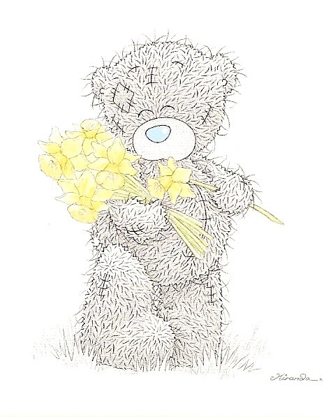 Картинки  тедди с цветами (69 фото)