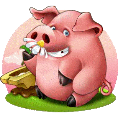 Анимированный поросенок