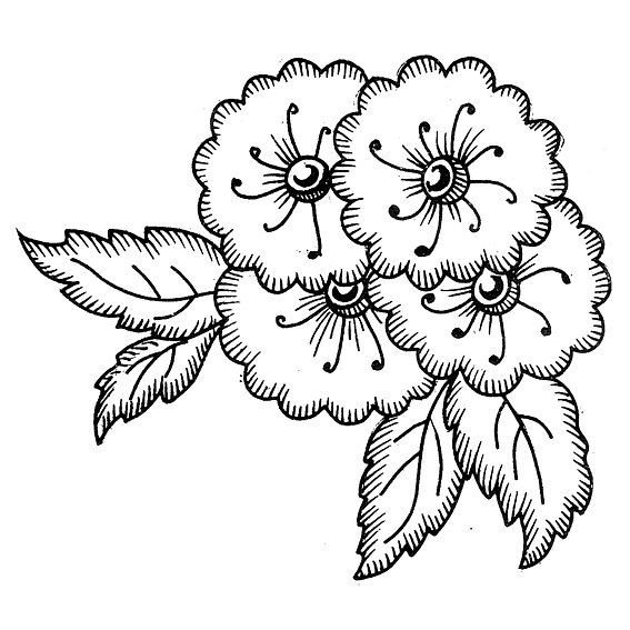 Цветы для выжигания