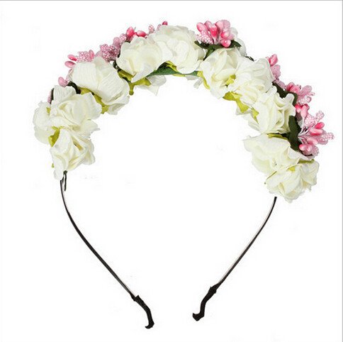 Ободок с цветами