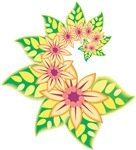 Звездочка в виде цветочка