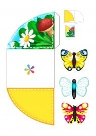 Макет конверта для семян