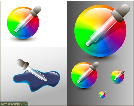 Пипетка в иллюстраторе
