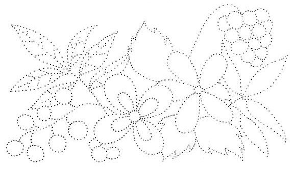 Рисование по точкам цветы