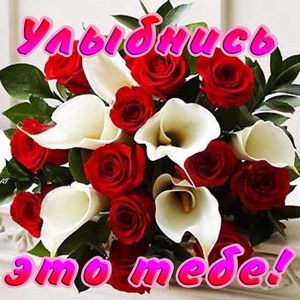 Букет роз открытка
