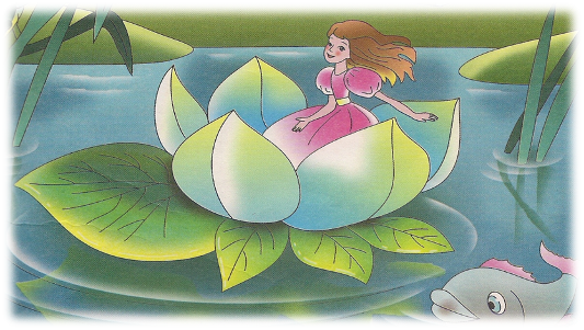 Дюймовочка в цветке