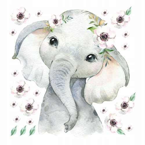 Милый Слоник с цветочком